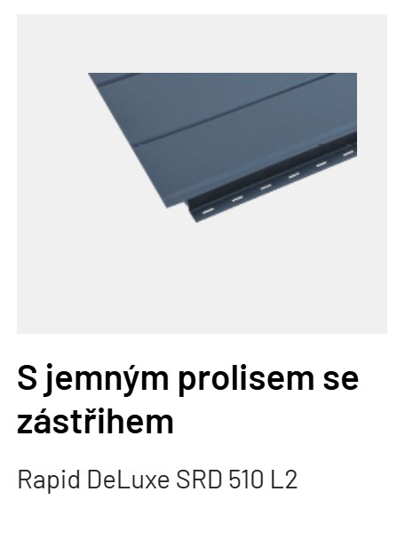 S jemným prolisem se zástřihem