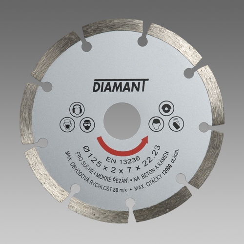 Den Braven NÁŘADÍ OSTATNÍ brusiva a kotouče DIA STANDARD segment 125mm