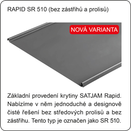 SATJAM RAPID SR 510 0,5mm PE25 R9005 -černá