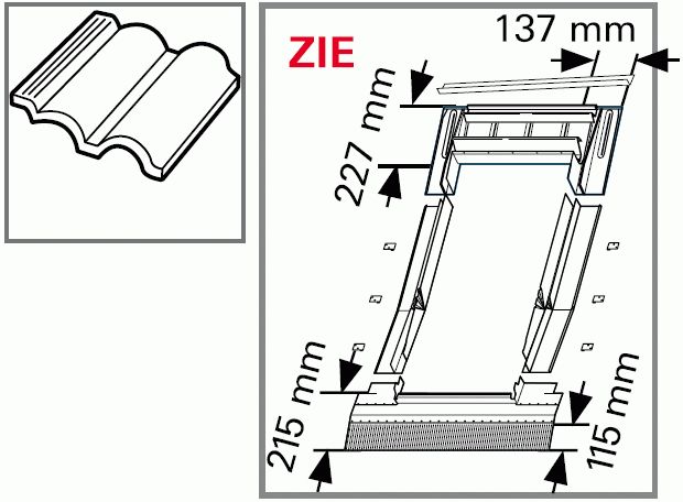 ROTO 094/098 DOPRODEJ Lemování EDR Rx WD 1x1 ZIE Neutrální