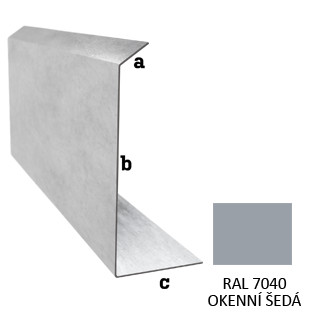 BLIX Stěnové lem. otevřené r.š. 200PVC RAL 7040 Okenní šedá