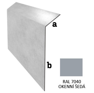 BLIX Stěnová lišta otevřen r.š. 71PVC RAL 7040 Okenní šedá