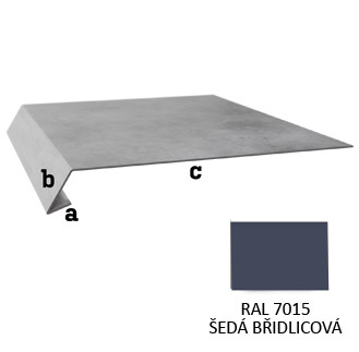 BLIX Atiková okapnice norm r.š. 200PVC RAL 7015