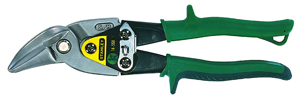 STANLEY A BOSTITCH Maxsteel pravé 250mm vyhnuté STANLEY Nůžky na plech Neutrální