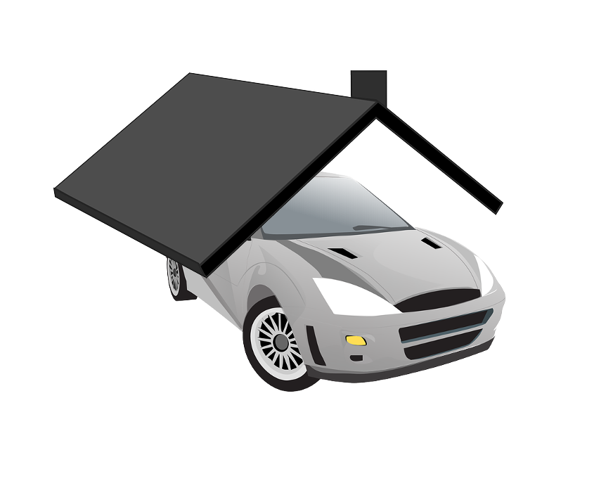 Levná střešní krytina pro automobilové stání nebo dřevník?