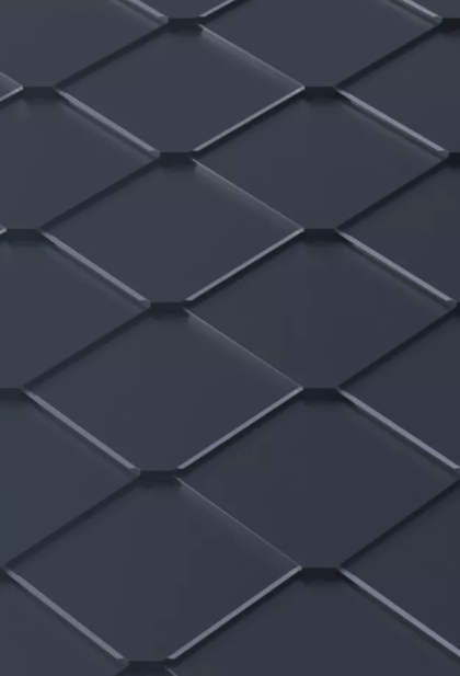 Detail maloformátové plechové krytiny