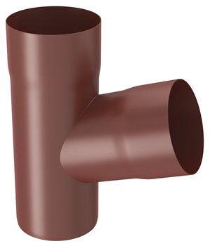 Pozink-lak svody 100 mm - Odpadová odbočka 72° 100/80 - RAL 3009 Tmavě červená