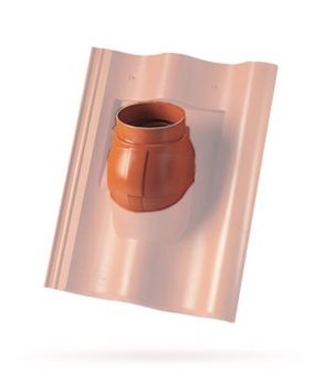 Průchody pro turbokotel - Nástav.odv.turbokotel DV 116mm - Tmavě hnědá