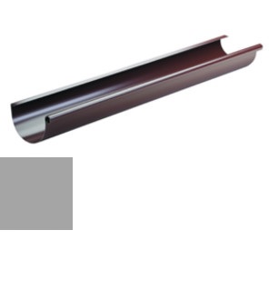 Okapový systém 125 - Z 125 podokapní žlab délka 4 m - RAL 9006 Stříbrná