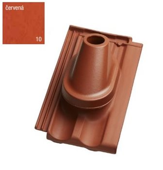 Průchody střechou Renoton 11/Traditon 12 - Anténní komplet NOVÝ - Červená engoba