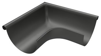 Pozink-lak žlaby r.š. 280 mm - Roh vnější 280/90° - RAL 9005 Černa