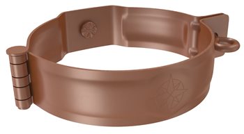 Pozink-lak svody 120 mm - Objímka svodu pro šroub M10 - RAL 8004 cihlově červená