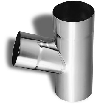 Titanzinkové svody 100 mm - Odpadová odbočka 72° 100/80