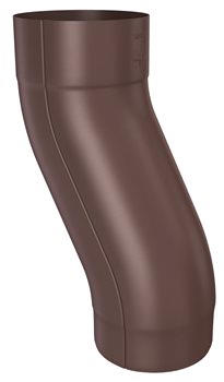 Pozink-lak svody 80 mm - Soklové koleno pr.80 mm - RAL 8017 Hnědá