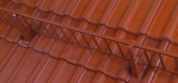 Mřížové sněhové zábrany - Držák mříže sněholamu UNI - Tmavě hnědá