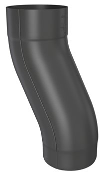 Pozink-lak svody 80 mm - Soklové koleno pr.80 mm - RAL 9005 Černa