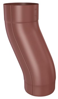 Pozink-lak svody 80 mm - Soklové koleno pr.80 mm - RAL 3009 Tmavě červená