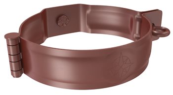 Pozink-lak svody 80 mm - Objímka svodu pro šroub M10 - RAL 3009 Tmavě červená