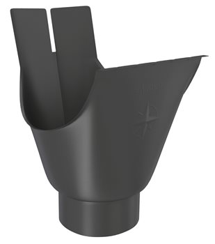 Pozink-lak žlaby r.š. 330 mm - Kotlík oválný 330/120 - RAL 9005 Černa