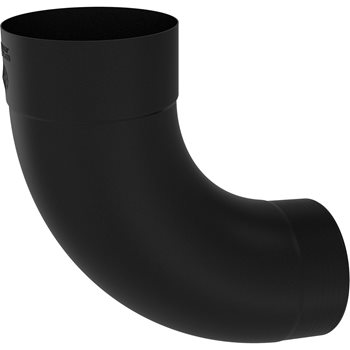COLORDUR ø 100 mm - Koleno 85° ø 100 mm falcované - RAL 9005 Černa
