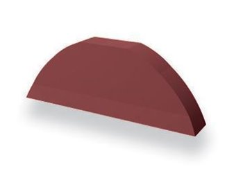 Plastové prvky hřebene - Koncovka hřebenáče sedlová stř - RR 032 Tmavě hnědá