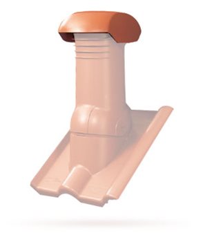 Průchody pro odvětrání kanalizace - Kryt nástav.odvětrání DuroVent - Tmavě hnědá