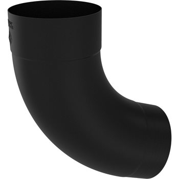 COLORDUR ø 100 mm - Koleno 72° ø 100 mm falcované - RAL 9005 Černa