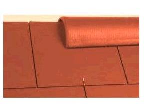 Hřebenáče ke krytině - 400 x 120mm Dacora půlkruhový - Hnědá