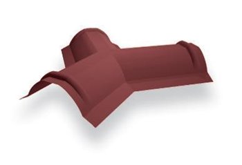 Plastové prvky hřebene - *Y-spoj hřebenáče - Tmavě hnědá