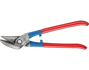 Nůžky na plech - Ideal nůžky NEREZ levé 260 mm, PVC, HRC 59 - Červená