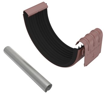 Pozink-lak žlaby r.š. 250 mm - Žlabová spojka 250 - RAL 3009 Tmavě červená