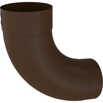 COLORDUR ø 100 mm - Koleno 85° ø 100 mm falcované - RAL 8017 Hnědá