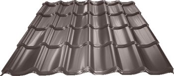 Satjam ROOF - RC Tašk.tab.1100 Alumat Stucco - RAL 8017 Hnědá