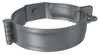 Pozink-lak svody 100 mm - Objímka svodu pro šroub M10 - RAL 7016 černá antracit