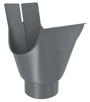 Pozink-lak žlaby r.š. 250 mm - Kotlík oválný 250/80 - RAL 7016 černá antracit