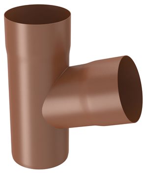 Pozink-lak svody 100 mm - Odpadová odbočka 72° 100/100 - RAL 8004 cihlově červená
