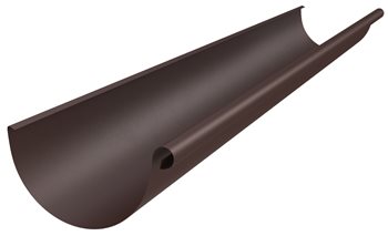 Pozink-lak žlaby r.š. 250 mm - Žlab půlkruhový 250 d. 3m - RAL 8017 Hnědá