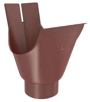Pozink-lak žlaby r.š. 250 mm - Kotlík oválný 250/80 - RAL 3009 Tmavě červená