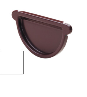 Okapový systém 125 - C 125 UNI čelo univerzální - RAL 9010 Bílá