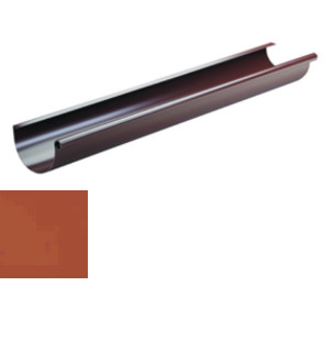 Okapový systém 125 - Z 125 podokapní žlab délka 4 m - RAL 8004 cihlově červená