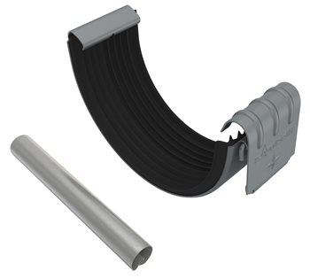 Pozink-lak žlaby r.š. 250 mm - Žlabová spojka 250 - RAL 7016 černá antracit