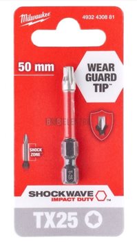 Bity a nástavce - Šroubovací bit ShW TX25 50 mm - 1 ks