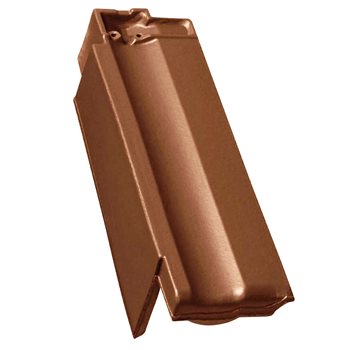 Contiton 12 (Stodo 12) STOD posuvná - Okrajová taška levá - Kaštanově hnědá Glazura