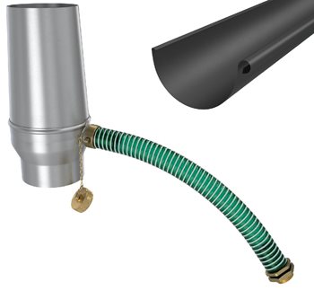 Pozink-lak svody 100 mm - Odvaděč vody samočinný - RAL 9005 Černa