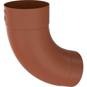 COLORDUR ø 80 mm - Koleno 72° ø 80 mm falcované - RAL 8004 cihlově červená