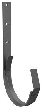 Pozink-lak žlaby r.š. 280 mm - Žlabový hák 280 - RAL 9005 Černa