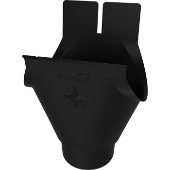 COLORDUR 250 mm - Kotlík oválný 250/80 - RAL 9005 Černa