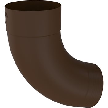 COLORDUR ø 100 mm - Koleno 72° ø 100 mm falcované - RAL 8017 Hnědá