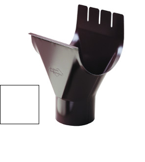 Okapový systém 125 - K 125/90 žlabový kotlík - RAL 9010 Bílá