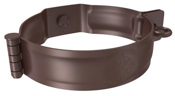 Pozink-lak svody 120 mm - Objímka svodu pro šroub M10 - RAL 8017 Hnědá